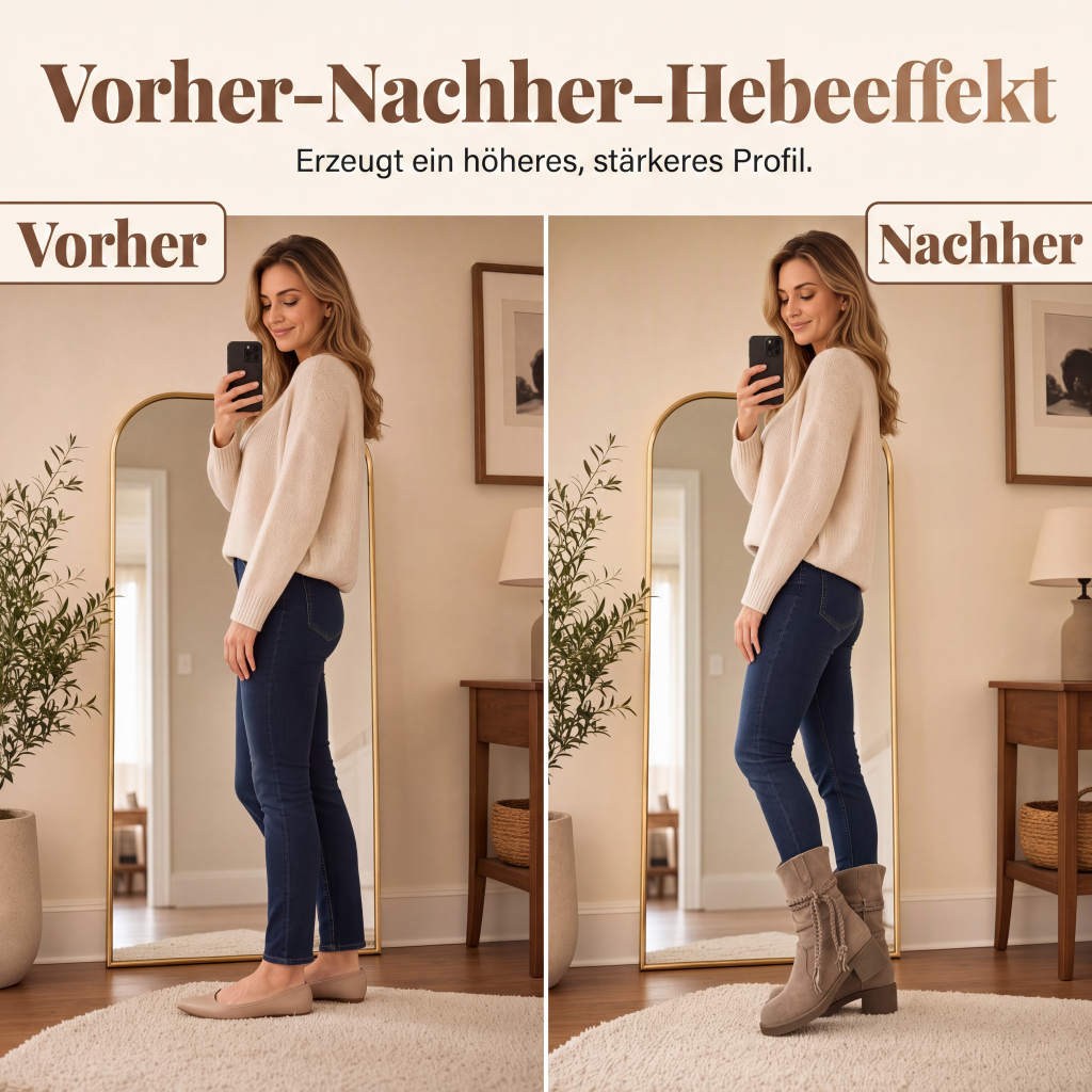 Lässige, weiche Damen-Stiefel bis zur Wade