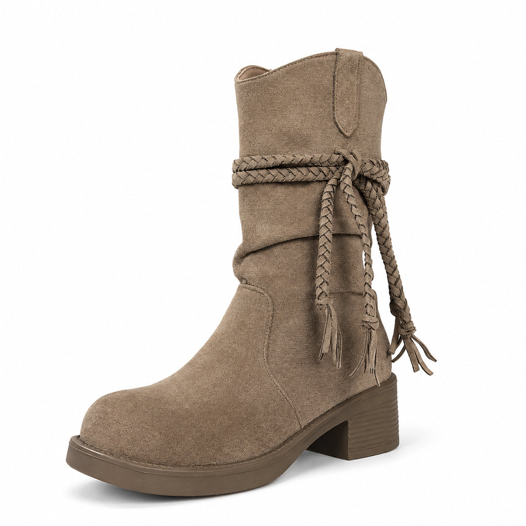 Lässige, weiche Damen-Stiefel bis zur Wade