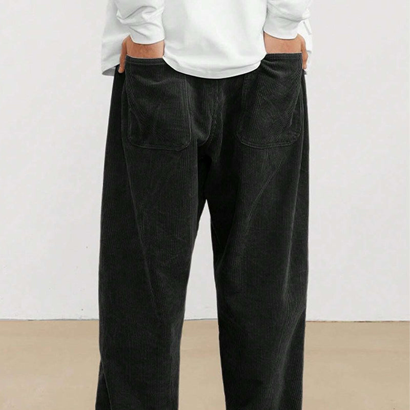 Cordhose für Herren mit lockerer gerader Passform