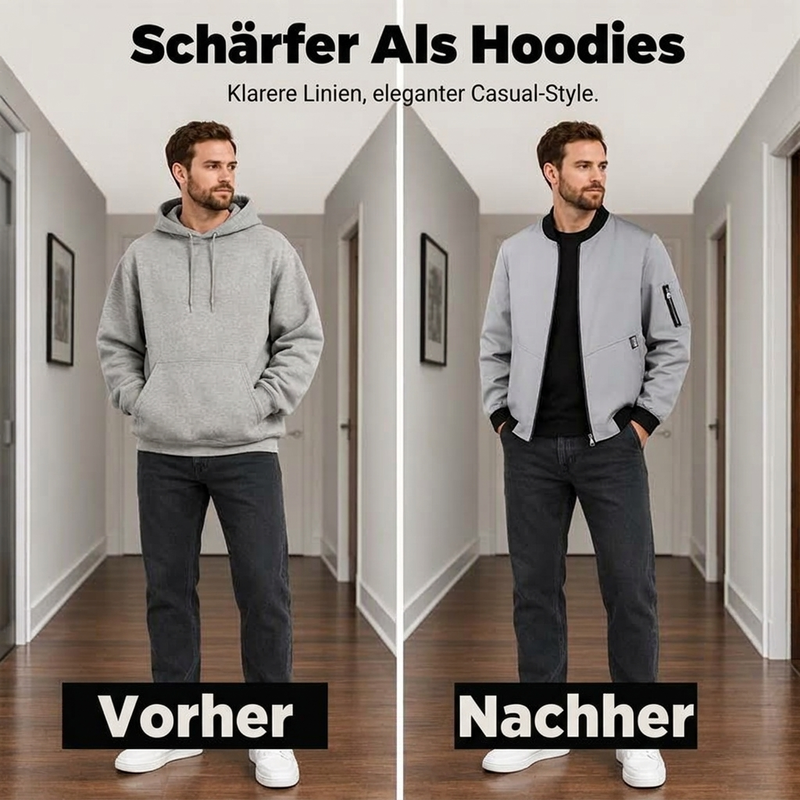 Leichte, lässige Bomberjacke für Herren