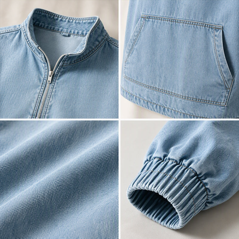 Jeansjacke für Damen mit lockerer Passform