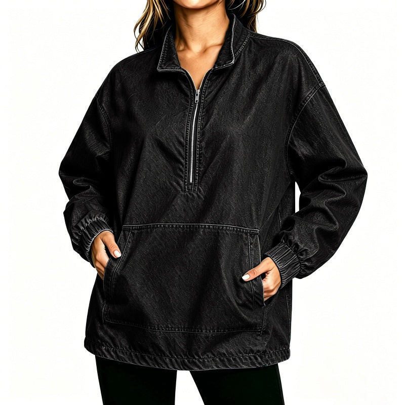 Jeansjacke für Damen mit lockerer Passform