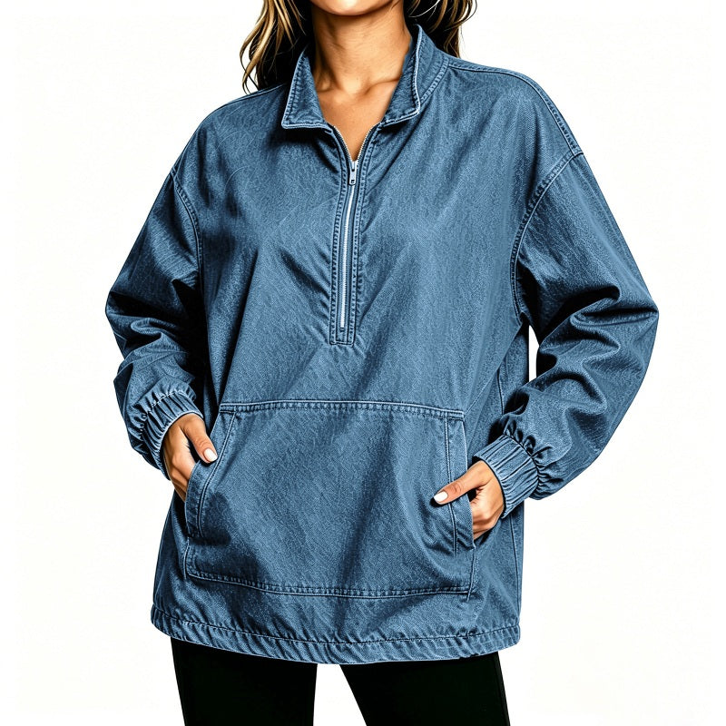 Jeansjacke für Damen mit lockerer Passform