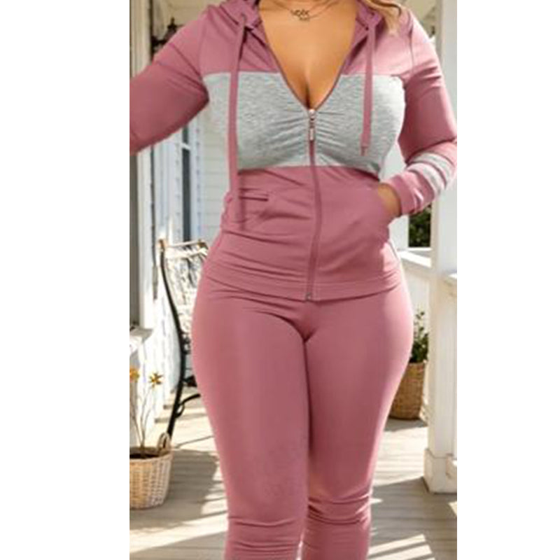 📢📢50%Rabatt!!!🎉✨Damen Freizeit-Set: Figurbetonter Hoodie und Hose