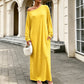 Damen Off-Shoulder Langarm Maxikleid