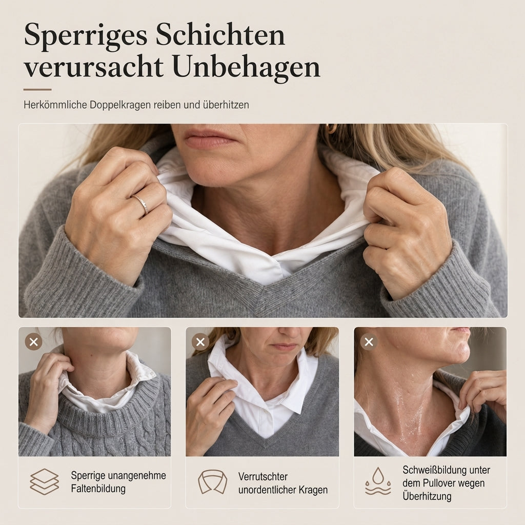 🔥Beliebtes Produkt ！✨Zweiteiliger Strickpullover mit V-Ausschnitt für Damen