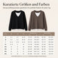 🔥Beliebtes Produkt ！✨Zweiteiliger Strickpullover mit V-Ausschnitt für Damen