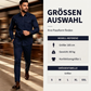 📢📢50%Rabatt!!!🎉✨Herren Zweiteiler-Set aus Polyester, bestehend aus Hemd und Hose