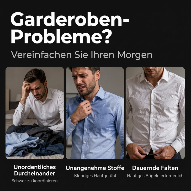 📢📢50%Rabatt!!!🎉✨Herren Zweiteiler-Set aus Polyester, bestehend aus Hemd und Hose