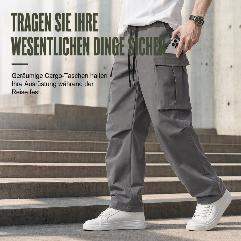 🔥Beliebtes Produkt ！✨Cargohose für Herren mit Kordelzug, legeres Modell für den Sommer