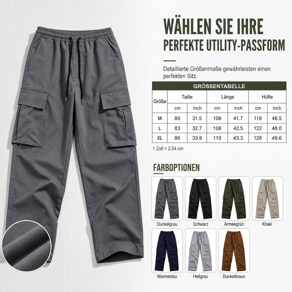 🔥Beliebtes Produkt ！✨Cargohose für Herren mit Kordelzug, legeres Modell für den Sommer