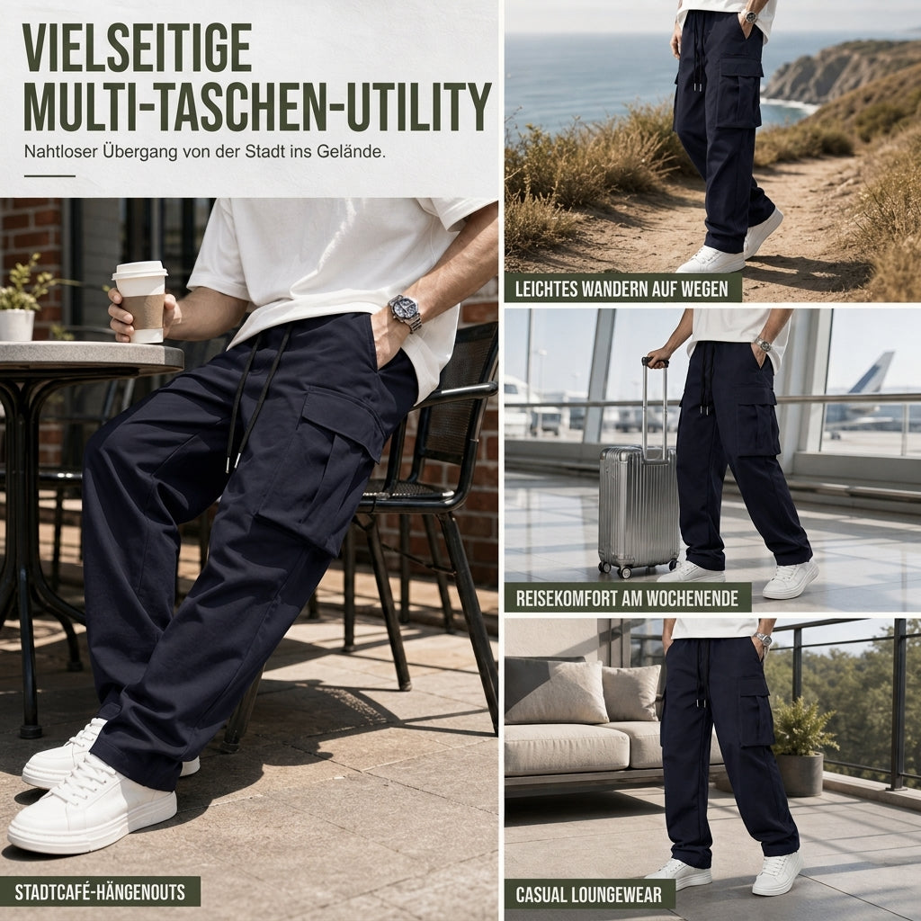 🔥Beliebtes Produkt ！✨Cargohose für Herren mit Kordelzug, legeres Modell für den Sommer