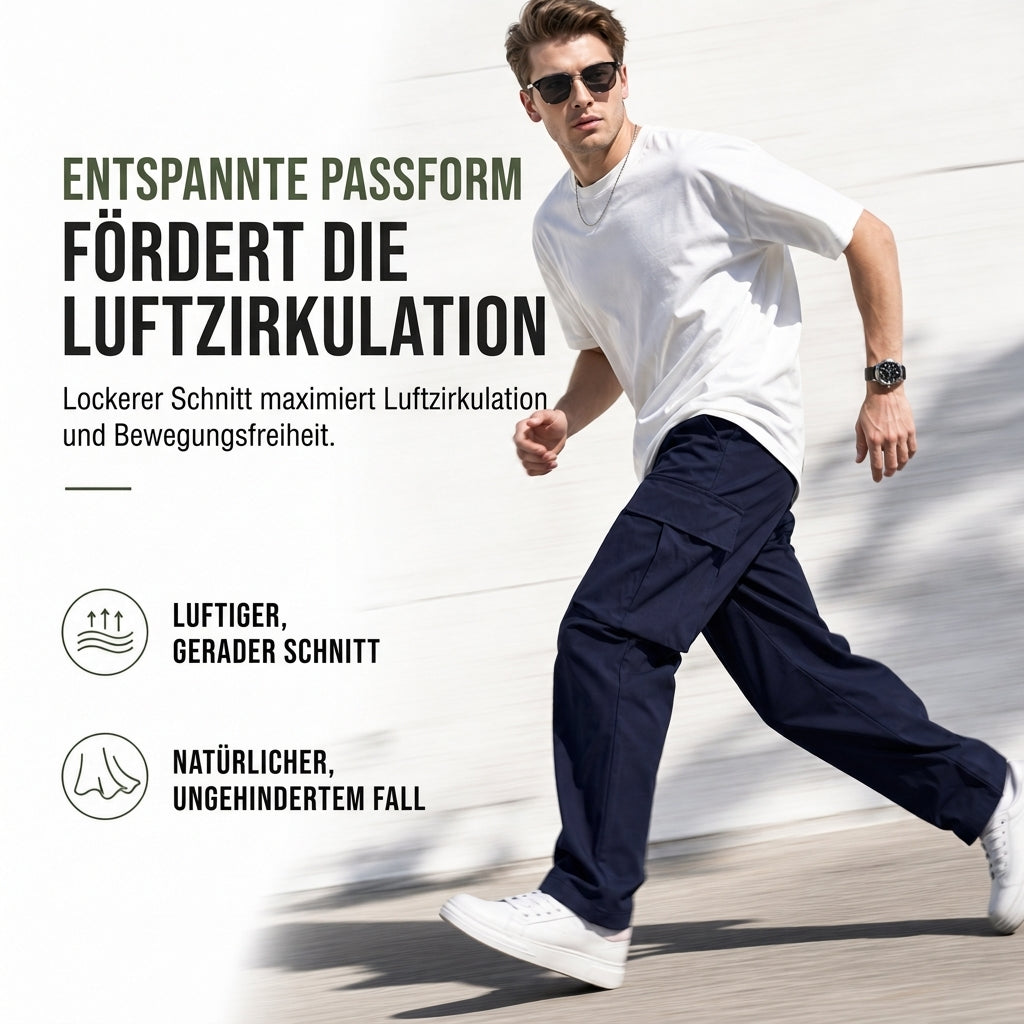 🔥Beliebtes Produkt ！✨Cargohose für Herren mit Kordelzug, legeres Modell für den Sommer