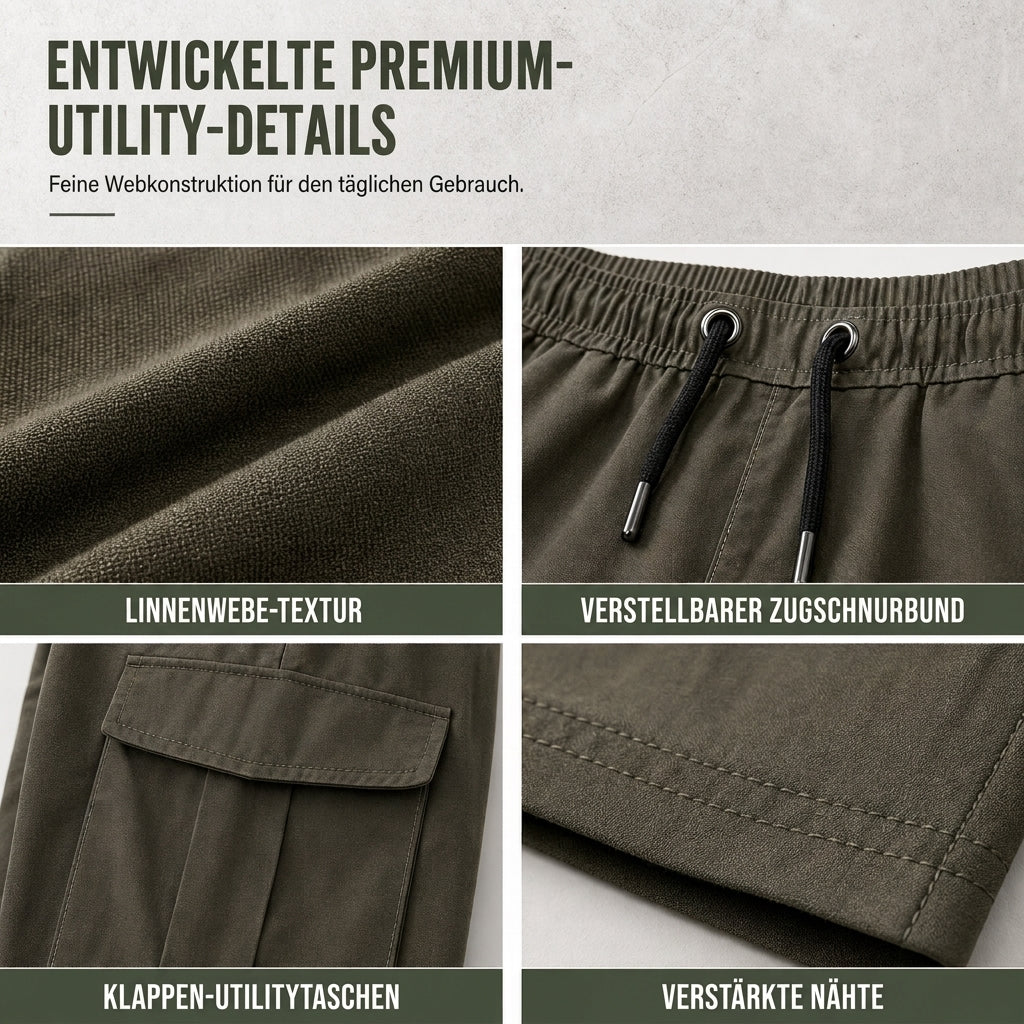 🔥Beliebtes Produkt ！✨Cargohose für Herren mit Kordelzug, legeres Modell für den Sommer