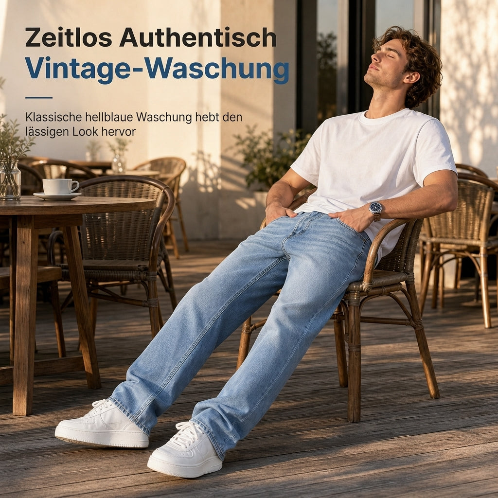 🔥Beliebtes Produkt ！✨Klassische gerade Jeans für Herren