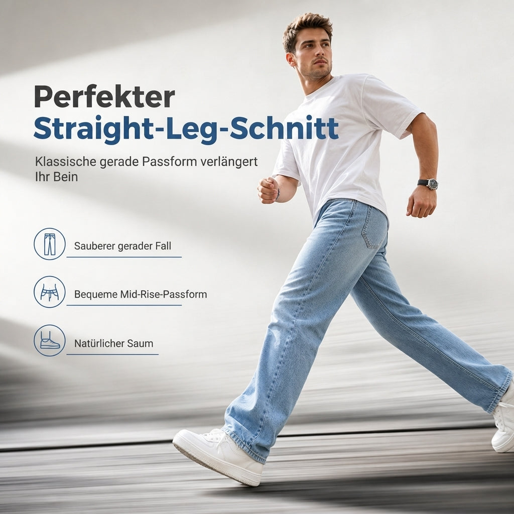 🔥Beliebtes Produkt ！✨Klassische gerade Jeans für Herren