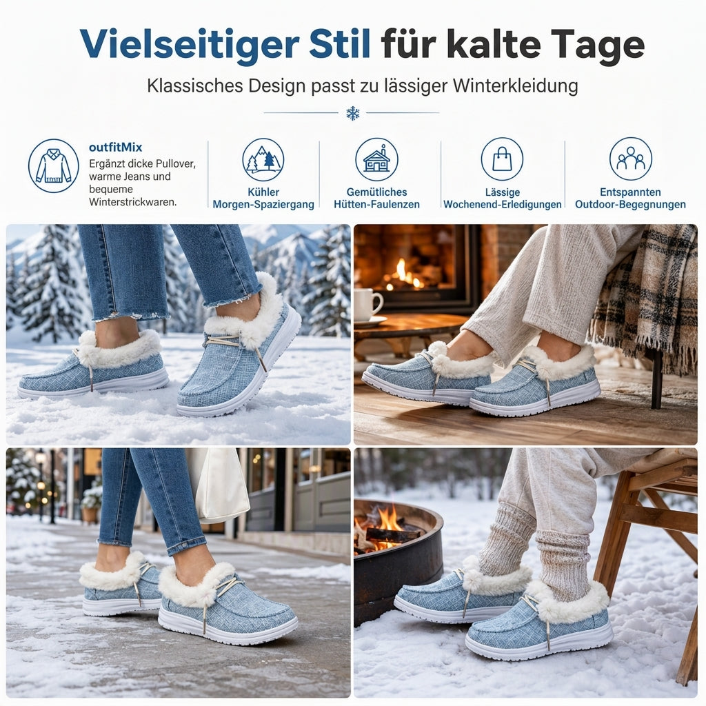 Damen-Slipper für den Winter, lässiges Design