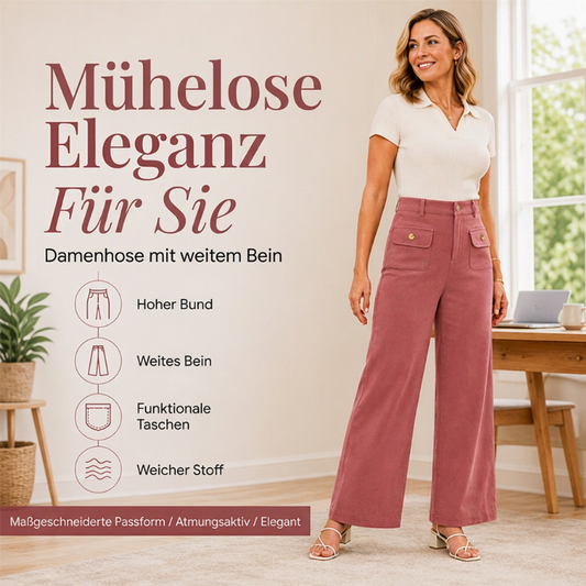 📢📢50%Rabatt!!!🎉✨Weite Damen-High-Waist-Hosen
