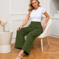 Weite Damen-High-Waist-Hosen