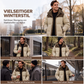 Herren Winter-Steppjacke mit Kapuze im Color-Block-Design