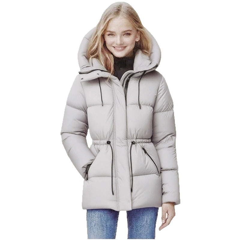 📢🎉50%Rabatt!!!🛍️✨Damen Steppmantel mit Kapuze, mittellang