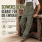 🔥Beliebtes Produkt ！✨Schwere Baumwolloveralls für Herren, Relaxed Fit, gerades Bein, Utility-Latzhosen mit mehreren Taschen