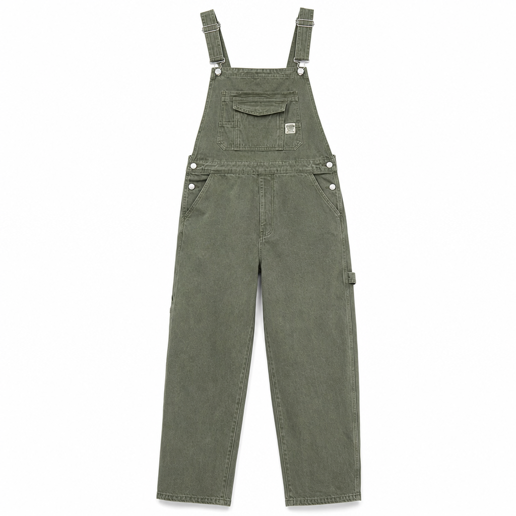 🔥Beliebtes Produkt ！✨Schwere Baumwolloveralls für Herren, Relaxed Fit, gerades Bein, Utility-Latzhosen mit mehreren Taschen