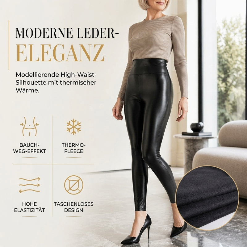 📢📢50%Rabatt!!!🎉✨Hochtaillierte PU-Leder-Leggings für Damen