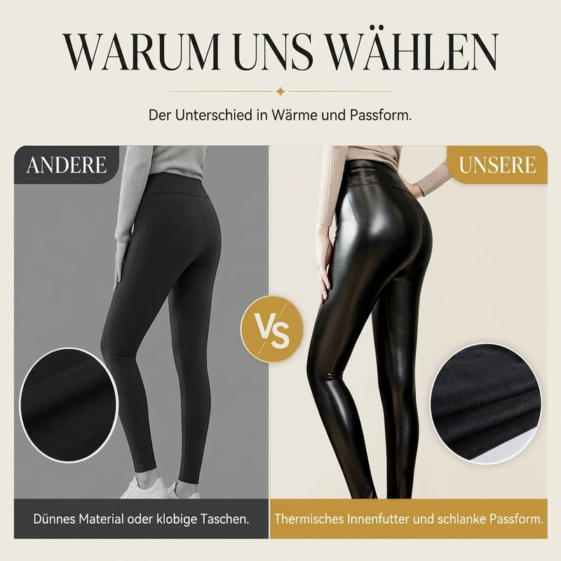 📢📢50%Rabatt!!!🎉✨Hochtaillierte PU-Leder-Leggings für Damen