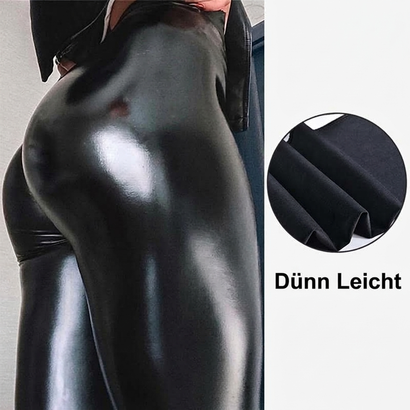 📢📢50%Rabatt!!!🎉✨Hochtaillierte PU-Leder-Leggings für Damen