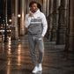 Herren-Freizeit-Set aus Hoodie und Hose im Color-Block-Design