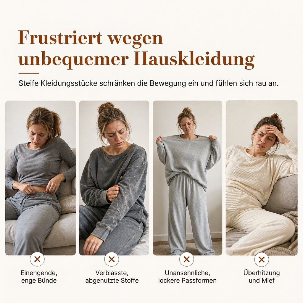 📢📢50%Rabatt!!!🎉✨Weiches lässiges Damen-Set aus Rundhalspullover und weitem Bein-Hosen