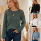 📢📢50%Rabatt!!!🎉✨Legeres geripptes Langarmshirt für Damen