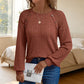 📢📢50%Rabatt!!!🎉✨Legeres geripptes Langarmshirt für Damen