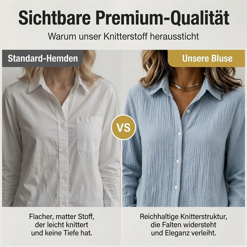 🌿 Klassisch & vielseitig – Langarm-Hemd mit Knopfleiste – Weicher Stoff, klassischer Schnitt & vielseitig kombinierbar