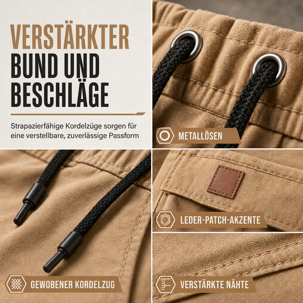 🙌 100% Wiederkaufquote – Qualität überzeugt! Cargo-Jogginghose für Herren, unifarben, im lässigen Stil