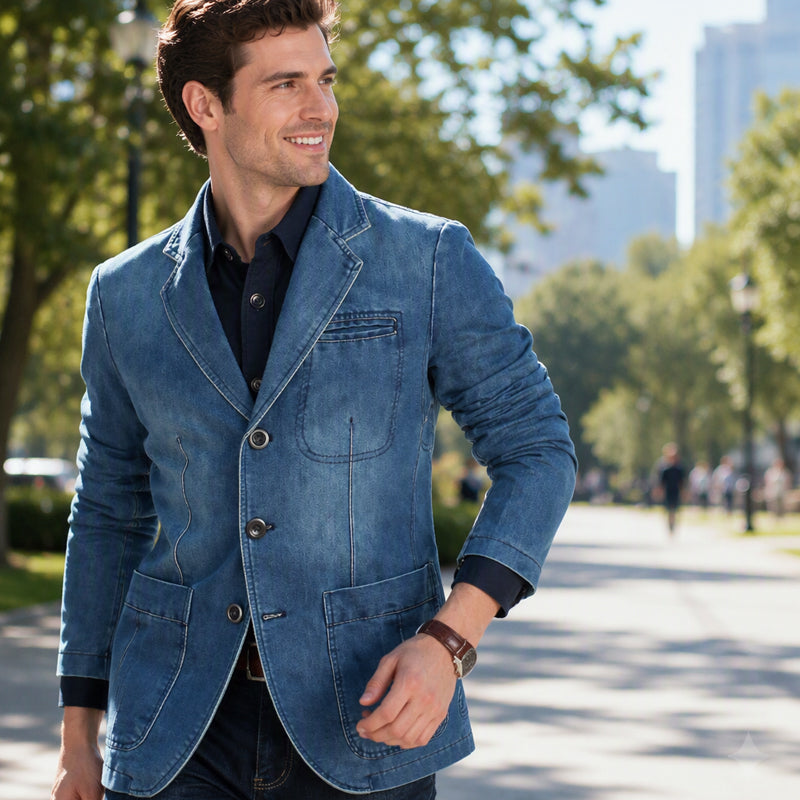 📢🎉50%Rabatt!!!🛍️✨Stilvoller Slim-Fit Jeansblazer für Herren