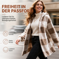 📢🎉50%Rabatt!!!🛍️✨Weites kapuzen-Cardigan für Damen mit Karo-Farblock-Design