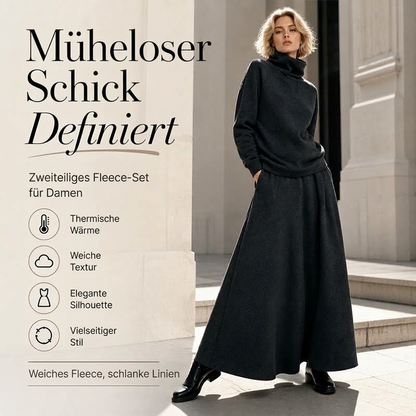 📢🎉50%Rabatt!!!🛍️✨Damen-Set aus Rollkragenoberteil und Maxirock