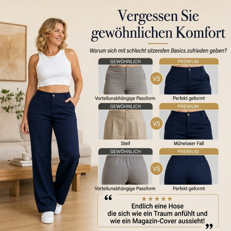 🌙 Heute um Mitternacht vorbei – verpassen Sie es nicht, sonst warten Sie ein Jahr! Hochtaillierte, gerade geschnittene Anzughose für Damen