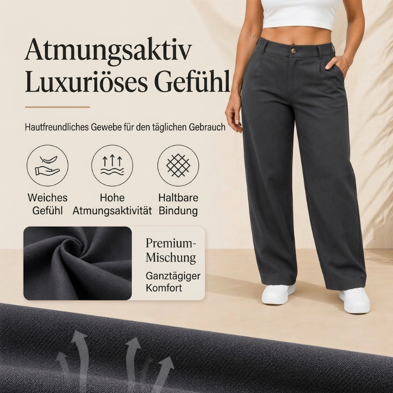 🌙 Heute um Mitternacht vorbei – verpassen Sie es nicht, sonst warten Sie ein Jahr! Hochtaillierte, gerade geschnittene Anzughose für Damen