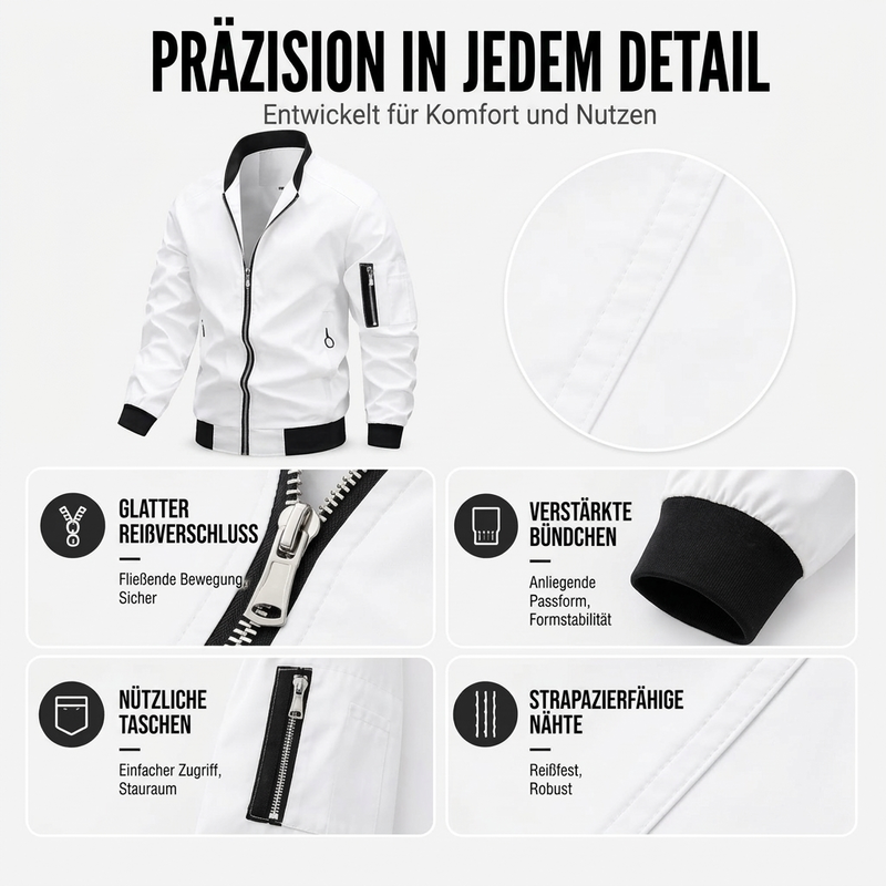 📢🎉50%Rabatt!!!🛍️✨Outdoor-Bomberjacke für Herren, lässiges Design