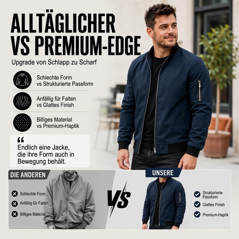 📢🎉50%Rabatt!!!🛍️✨Outdoor-Bomberjacke für Herren, lässiges Design