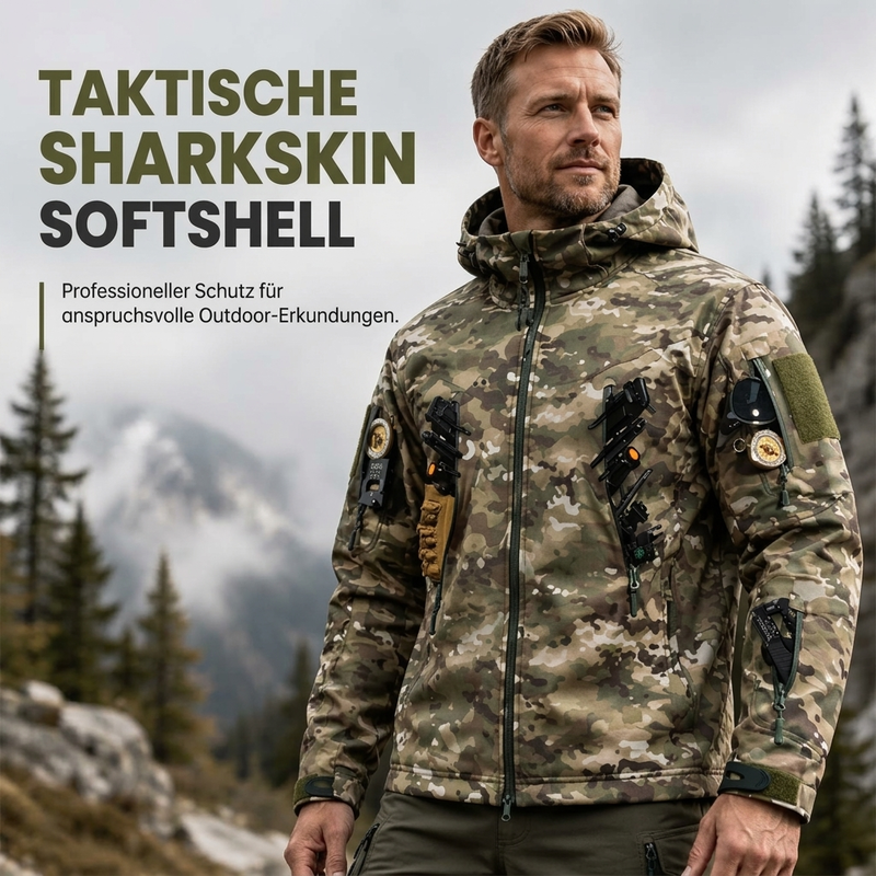 📢🎉50%Rabatt!!!🛍️✨Winddichte taktische Outdoor-Kapuzenjacke für Herren