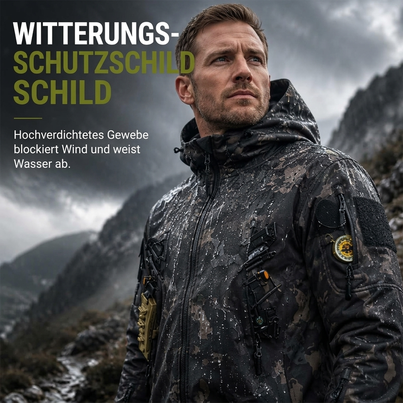 📢🎉50%Rabatt!!!🛍️✨Winddichte taktische Outdoor-Kapuzenjacke für Herren