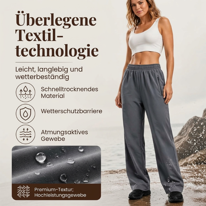 📢🎉50%Rabatt!!!🛍️✨Wasserdichte Outdoor-Hosen für Damen mit Reißverschlusstaschen