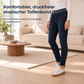 Damen-Jeans mit hoher Leibhöhe, Schlupfbund, Slim Fit, Dunkelwaschung und breitem elastischem Bund