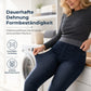 Damen-Jeans mit hoher Leibhöhe, Schlupfbund, Slim Fit, Dunkelwaschung und breitem elastischem Bund