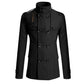 🙌 70% Wiederkaufquote – Qualität überzeugt! Zweireihiger Trenchcoat für Herren, Slim Fit