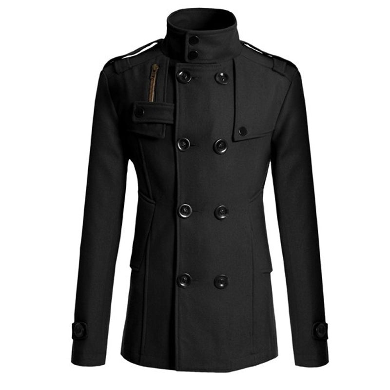 🙌 70% Wiederkaufquote – Qualität überzeugt! Zweireihiger Trenchcoat für Herren, Slim Fit